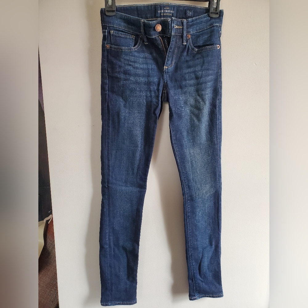 Lucky Brand Women's Dark Blue Skinny Jeans